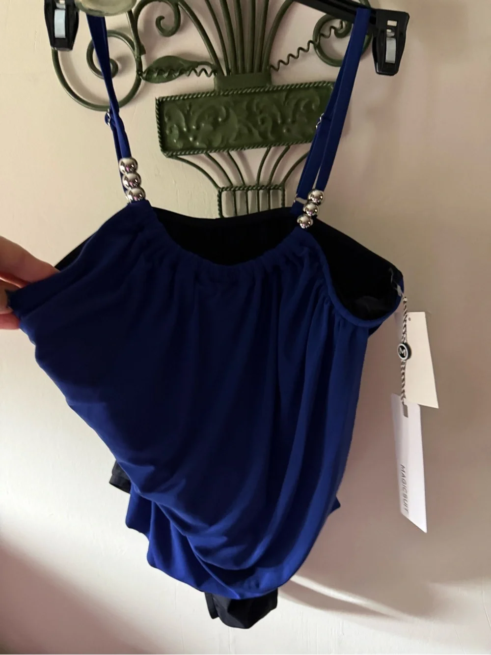 NWT Magicsuit Solid ultramarine   Colorblock Lisa One Piece Swimsuit Size 12